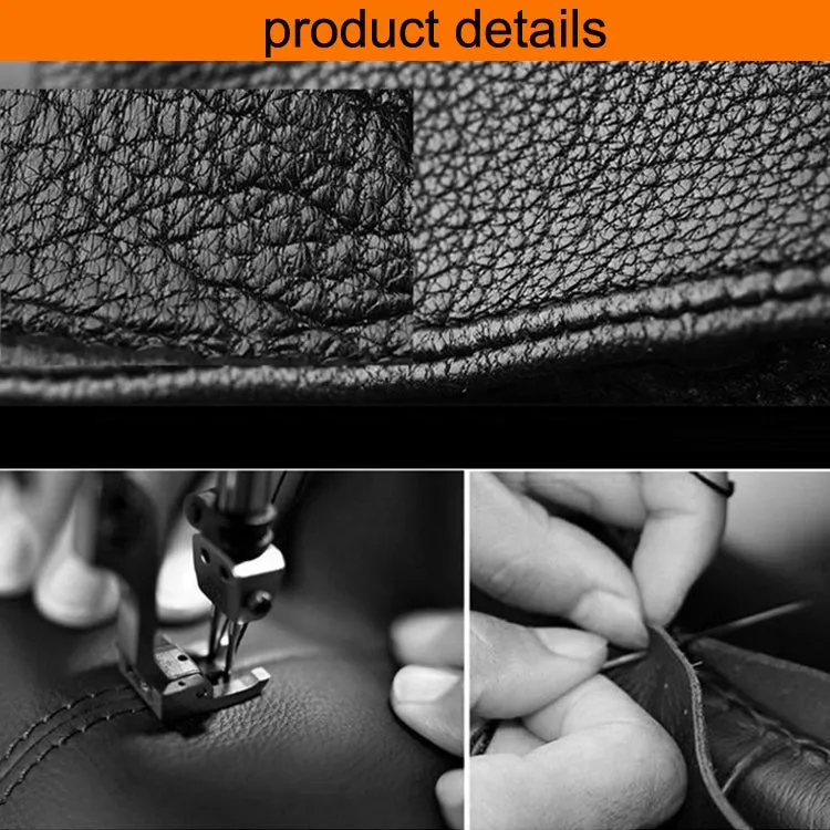 1 Pair JJ-2002 Outdoor Gardening Cut-Proof Genuine Leather Welding Gloves, Length 40cm(Black)