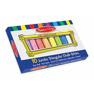 10 Jumbo Triangular Chalk Set