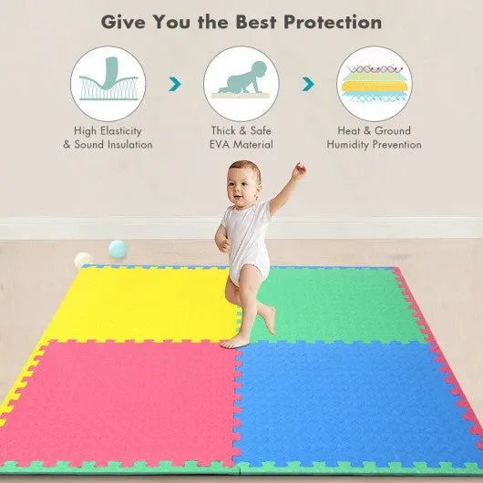 12PCS Kid’s Puzzle Exercise Play Mat -Color