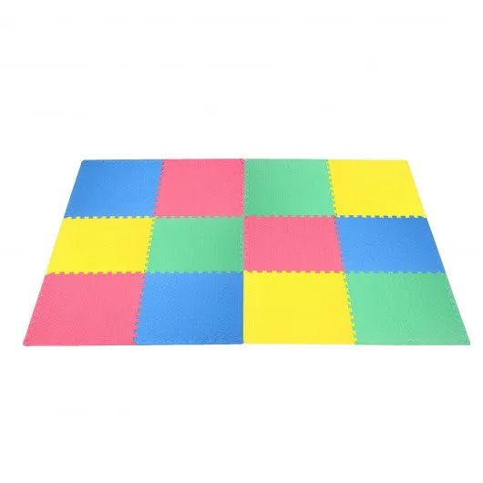 12PCS Kid’s Puzzle Exercise Play Mat -Color