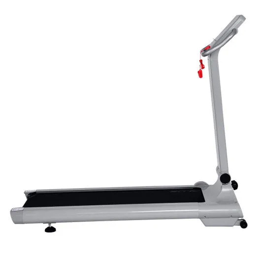 1.5HP LED Folding Exercise Fitness Running Treadmill with USB MP3-Silver