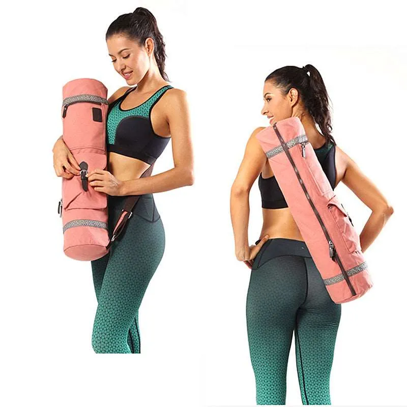 1Pc Portable Outdoor Yoga Mat Bag Gym Fitness Exercise Dance Pilates Pad Storage Carry Sack