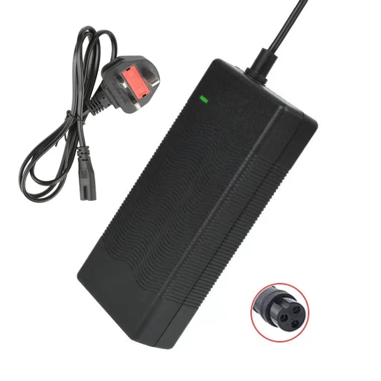 42V 2A Aviation Head 3-core GX16 Electric Scooter Smart Charger 36V Lithium Battery Charger, Plug: UK