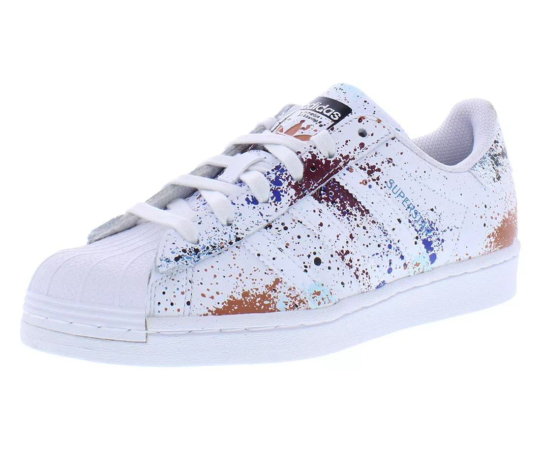 Adidas Kid's Superstar Spray GS Shoes - White / Multi