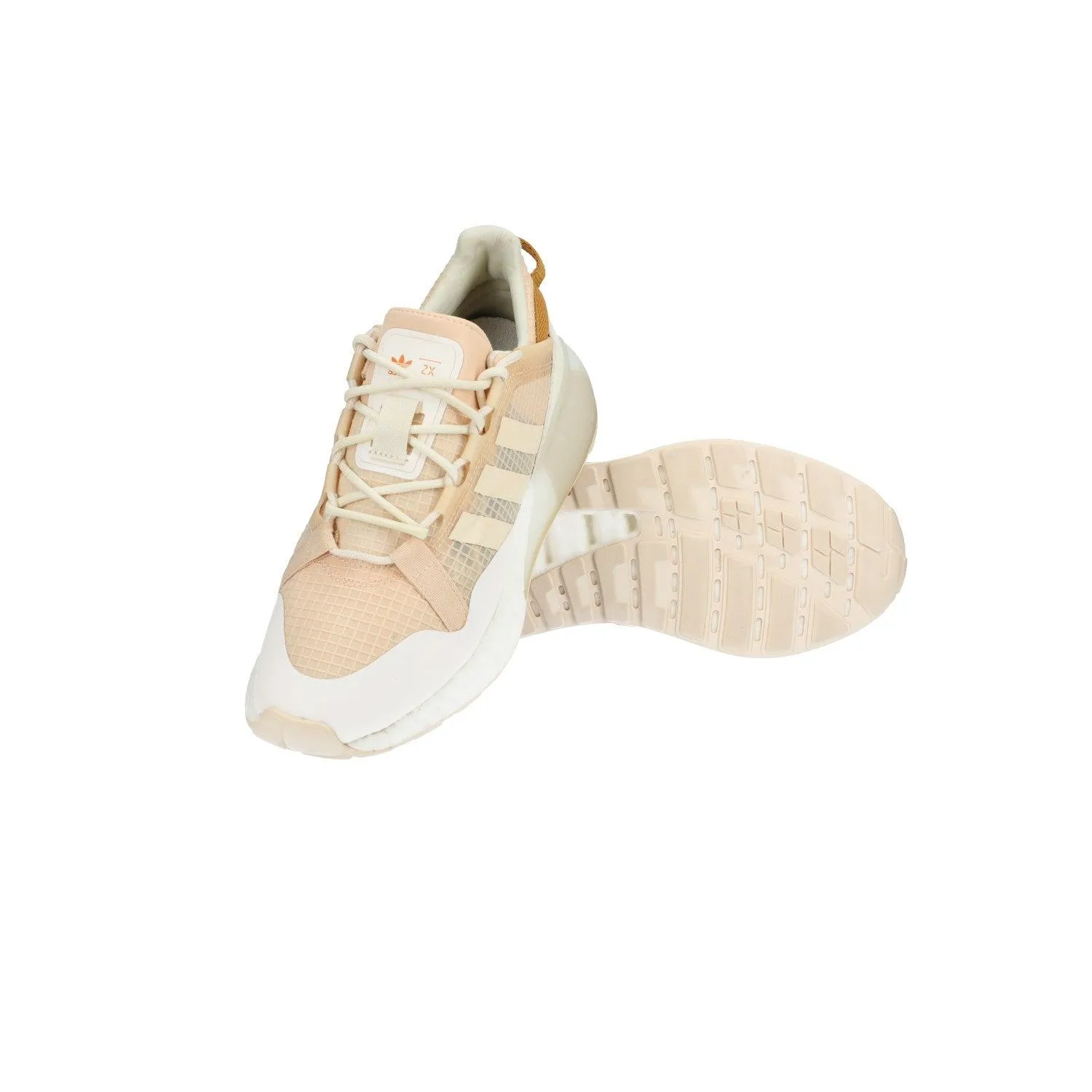 Adidas Zk 2K Boost Pure Low-Top Sneakers Fabric Beige Colour For Women