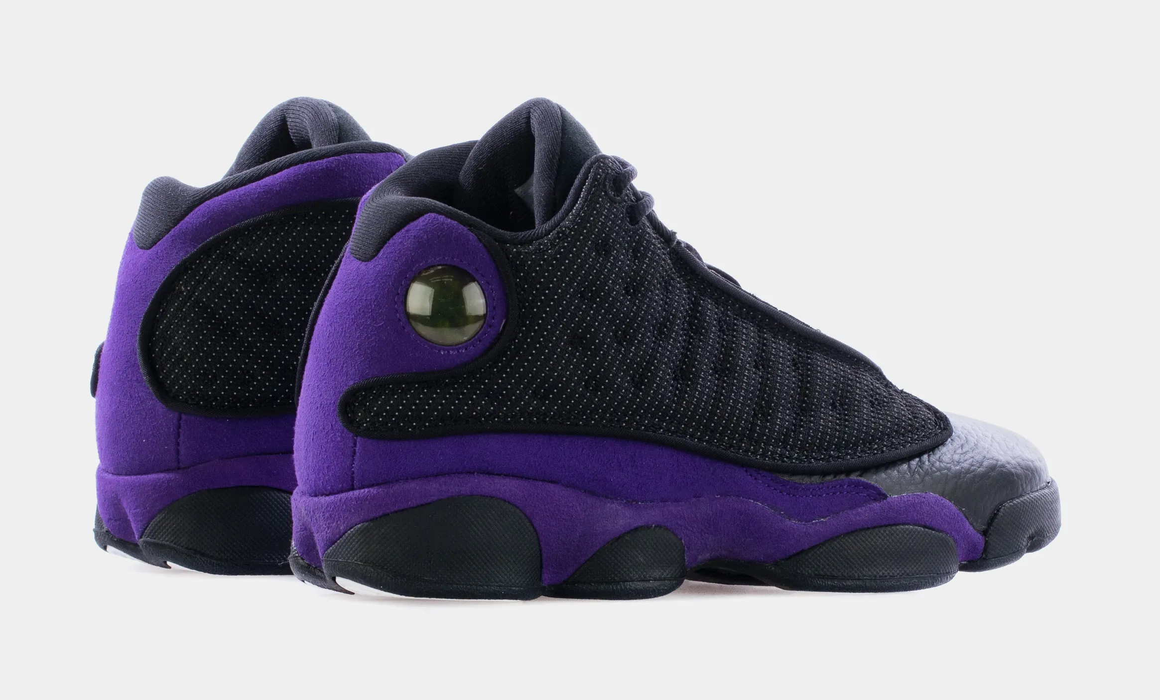 Air Jordan 13 Retro Court Purple Grade School Lifestyle Shoes (Black/Court Purple)