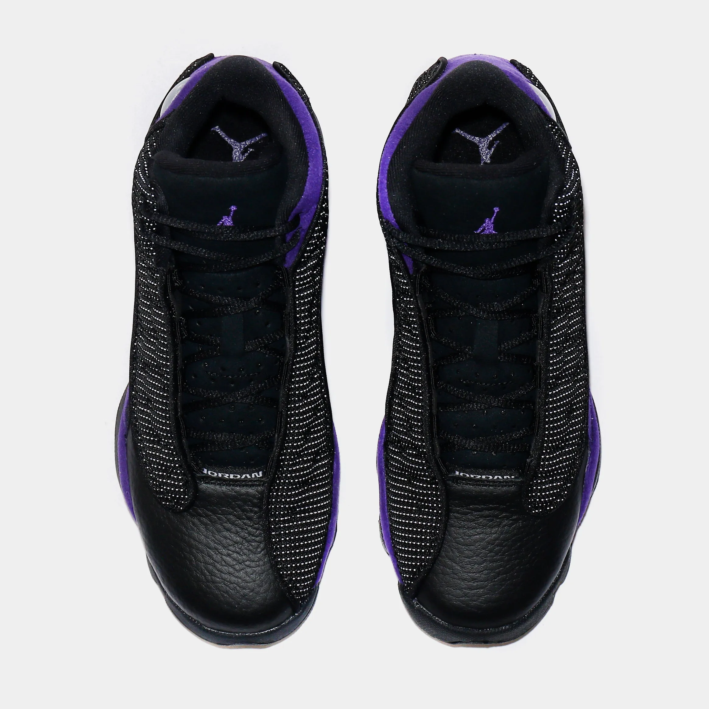 Air Jordan 13 Retro Court Purple Grade School Lifestyle Shoes (Black/Court Purple)