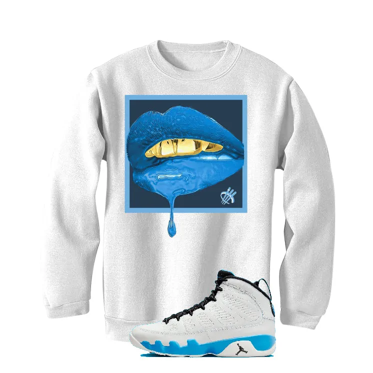 Air Jordan 9 “Powder Blue” | illcurrency White T-Shirt (LIPSTICK)