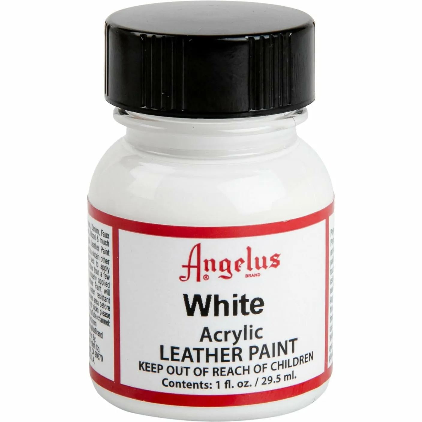 Angelus Acrylic Paint White #005 29Ml Use On Leather, Vinyl Or Fabric