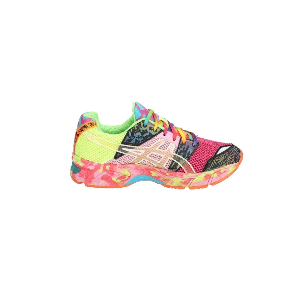 Asics Gelnoosa Tri 8 Running Sport Shoes Fabric Multicolour Colour For Women