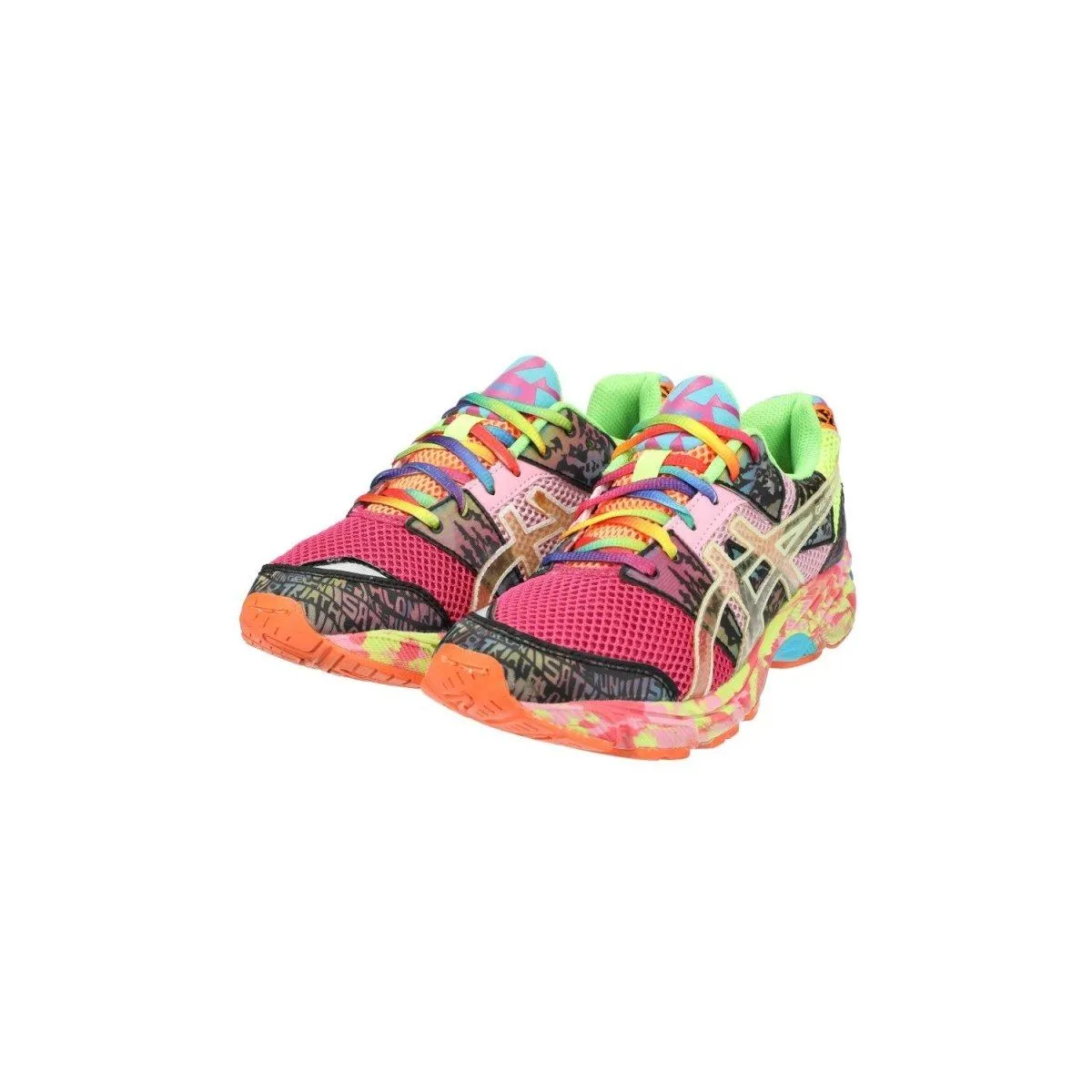 Asics Gelnoosa Tri 8 Running Sport Shoes Fabric Multicolour Colour For Women