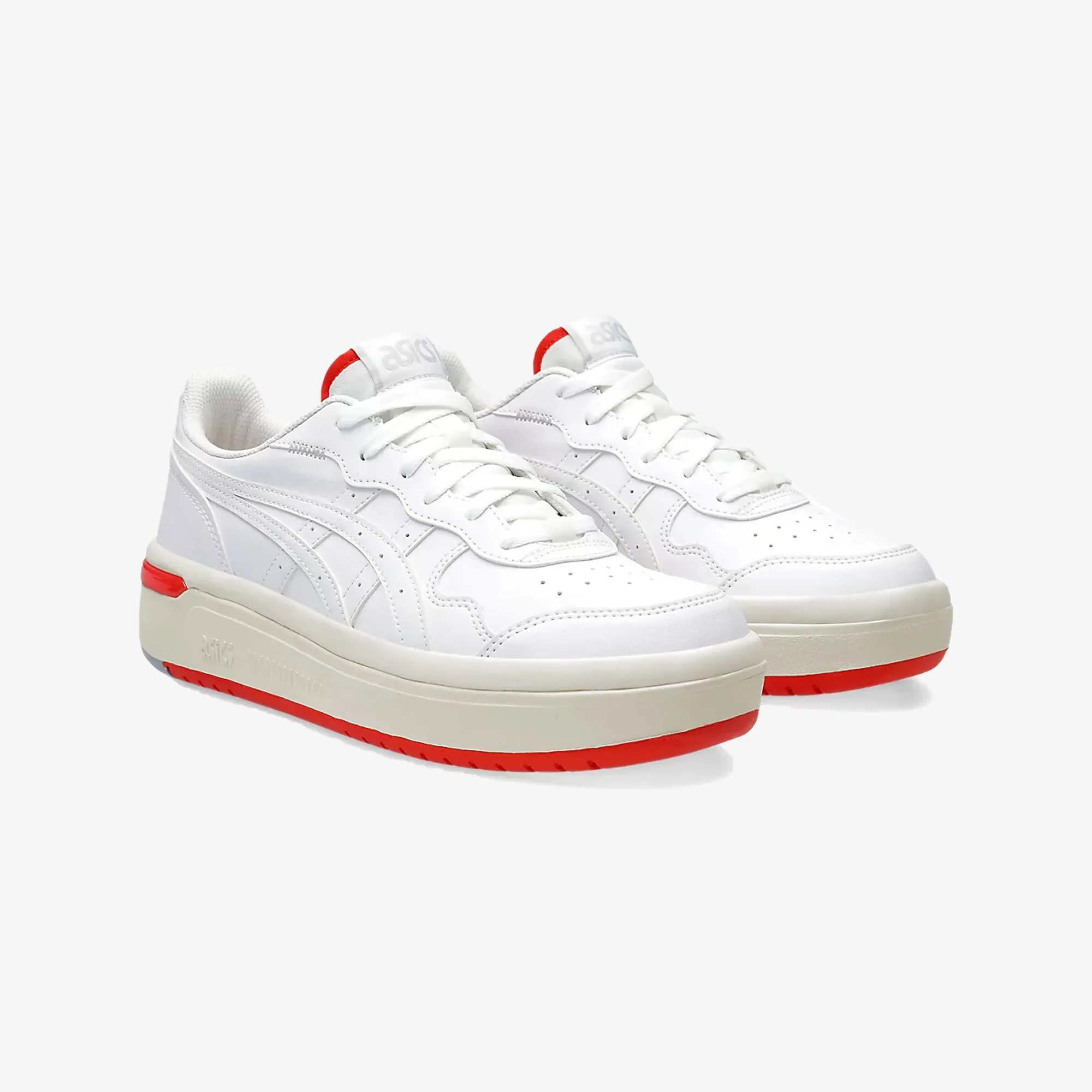 Asics | JAPAN S STACK  { WHITE/CHERRY TOMATO