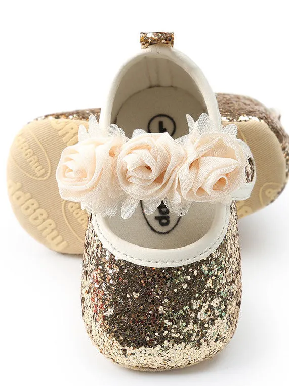 Baby Sequin Love Headband and Shoes Set