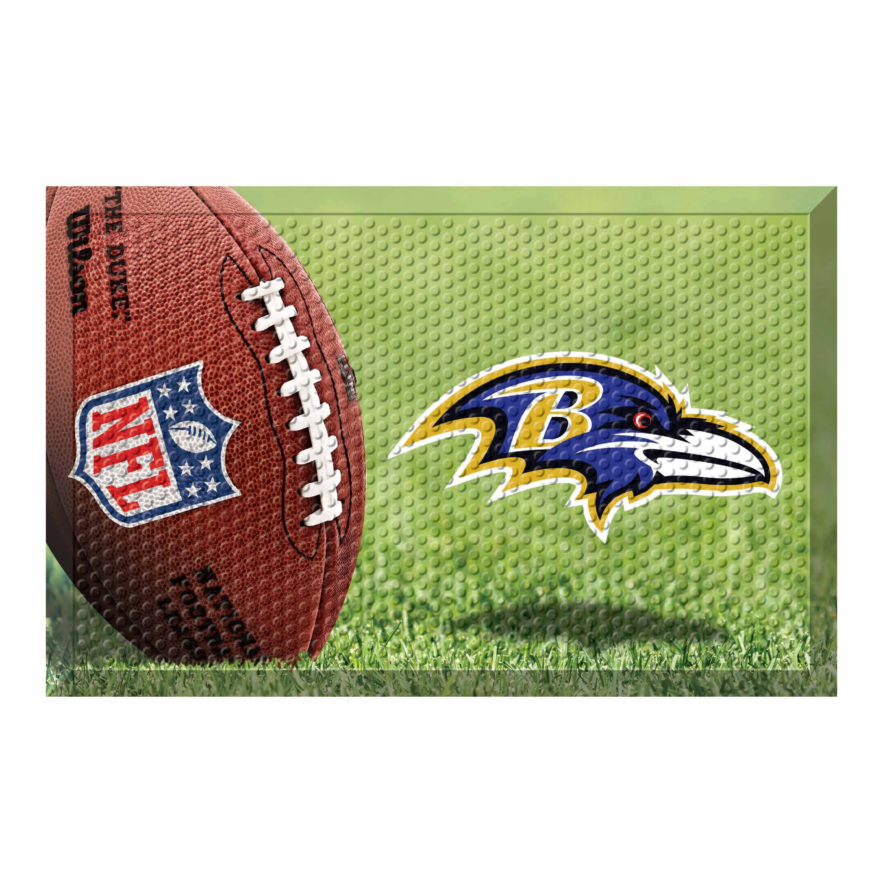 Baltimore Ravens Rubber Scraper Door Mat