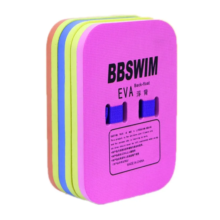 BBSWIM Swimming Back Flotation Board Swimming Buoyancy Aids, Color: Large Pink