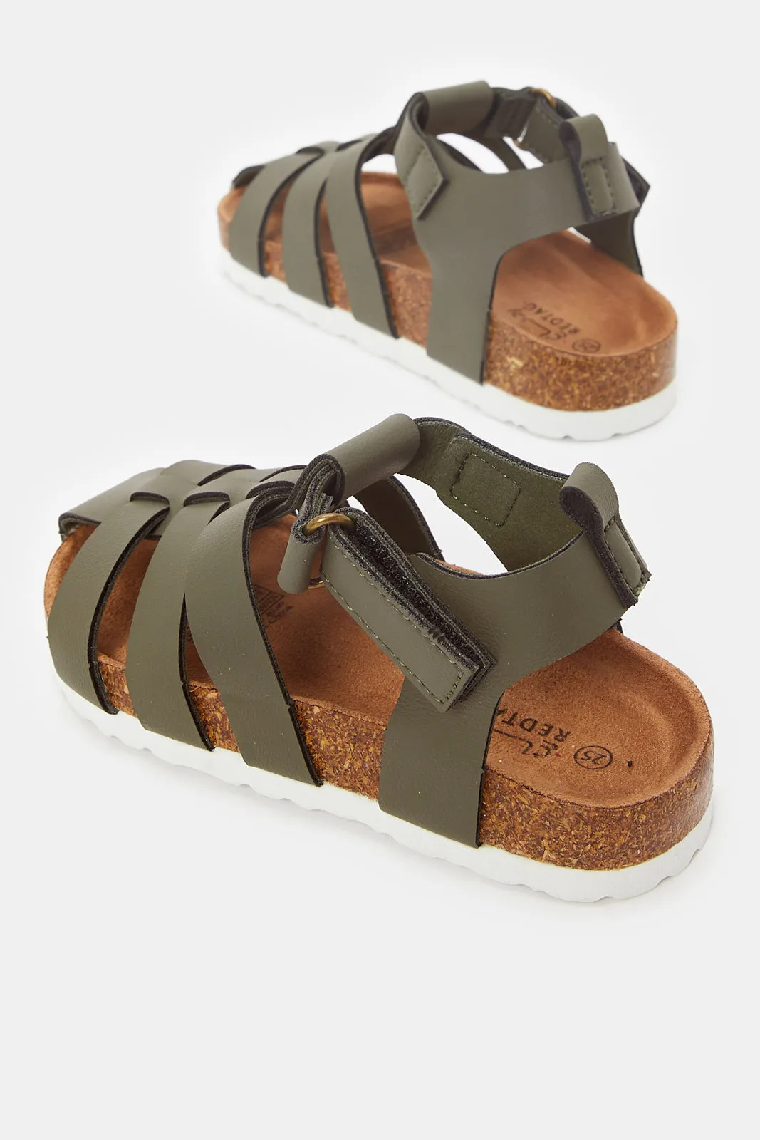 Boys Green Cork Sandal