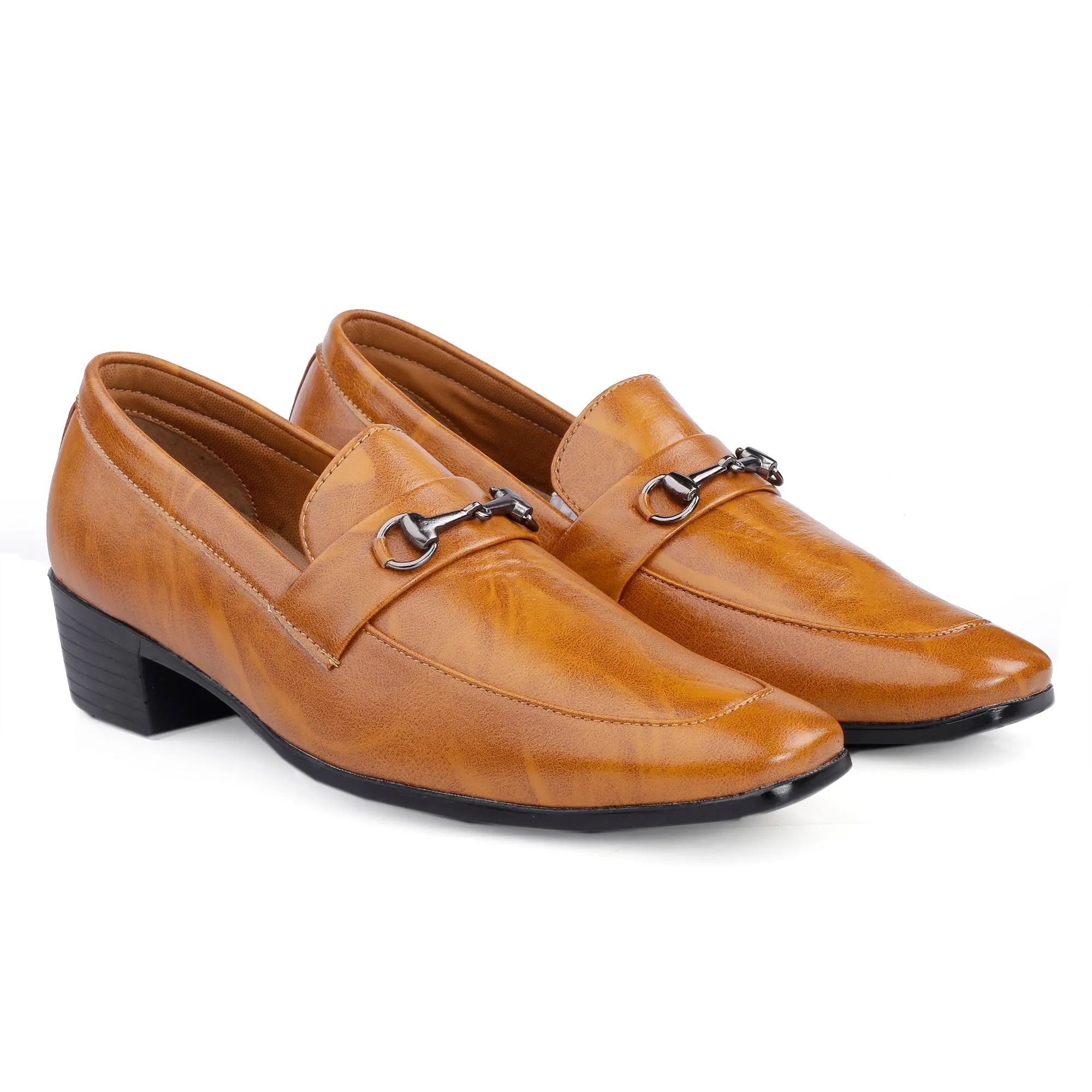 BXXY Men's Height Increasing  Casual, Loafer And Moccasins, Buckle Shoes