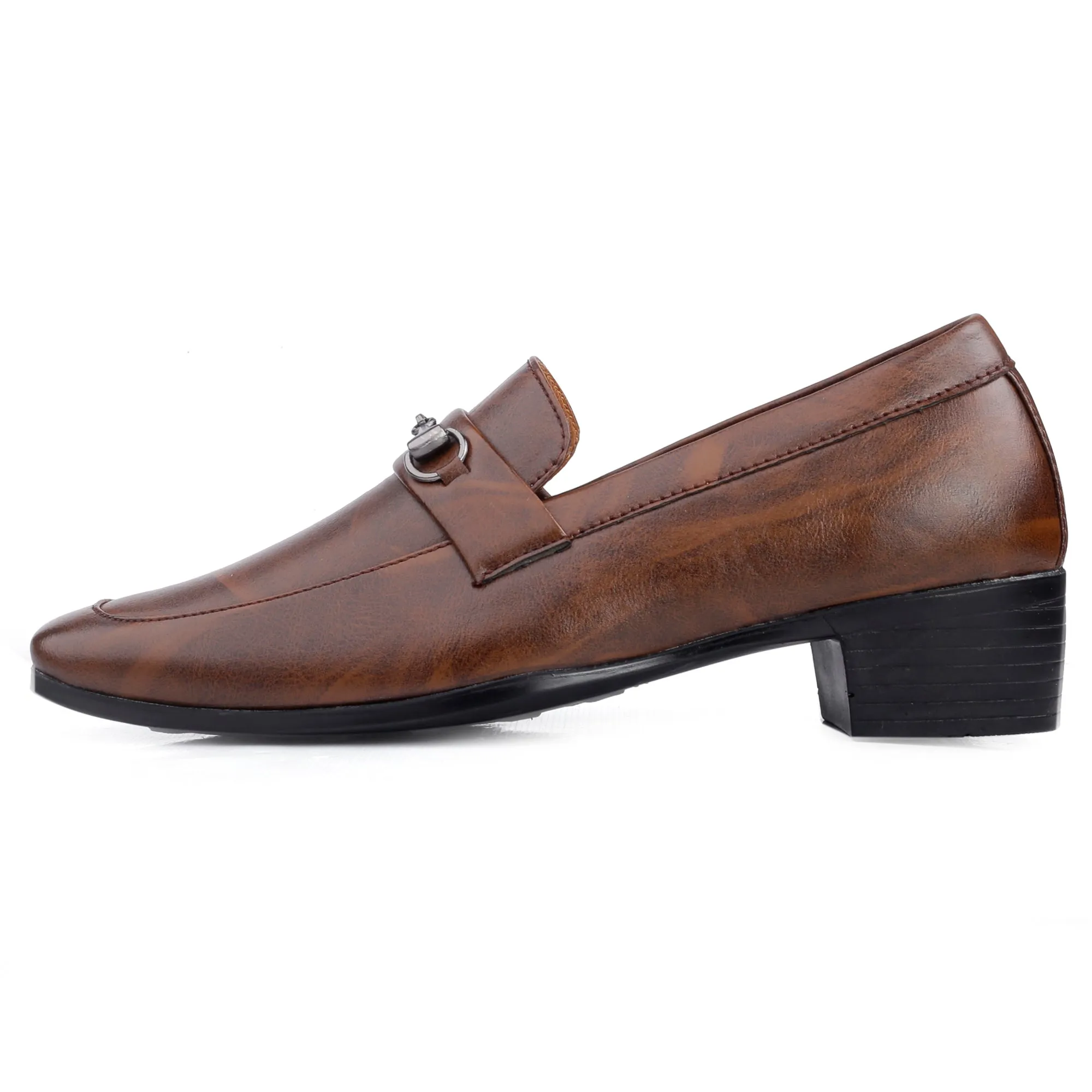 BXXY Men's Height Increasing  Casual, Loafer And Moccasins, Buckle Shoes