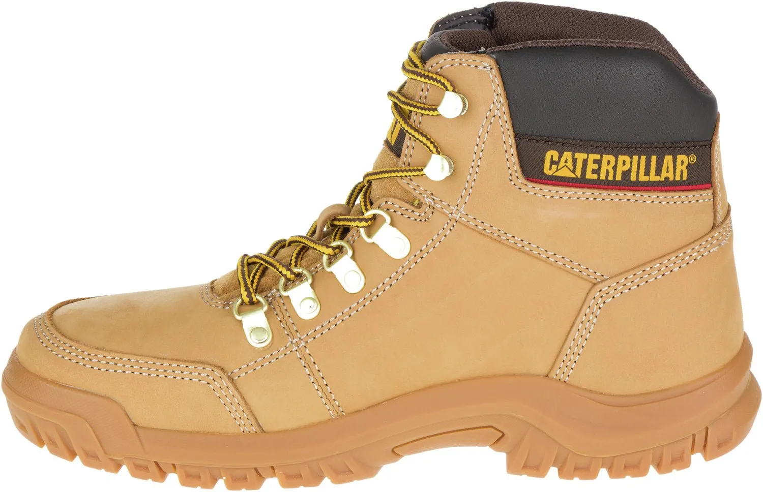 CAT Mens Outline Honey Reset Leather Work Boots