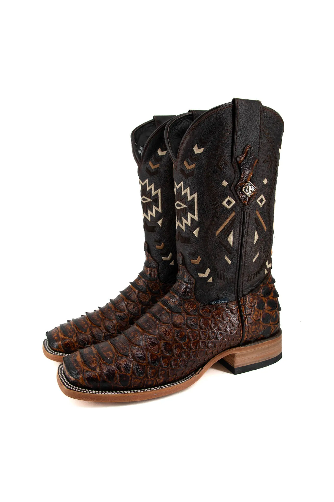 Clon Piton Mega Square Toe Cowboy Boot