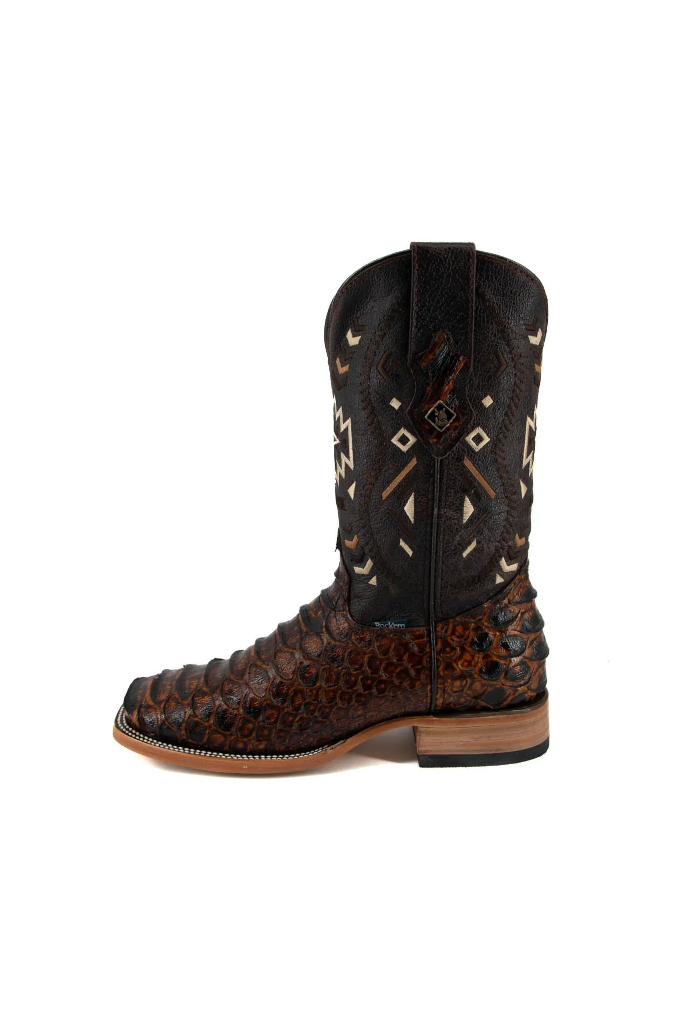 Clon Piton Mega Square Toe Cowboy Boot