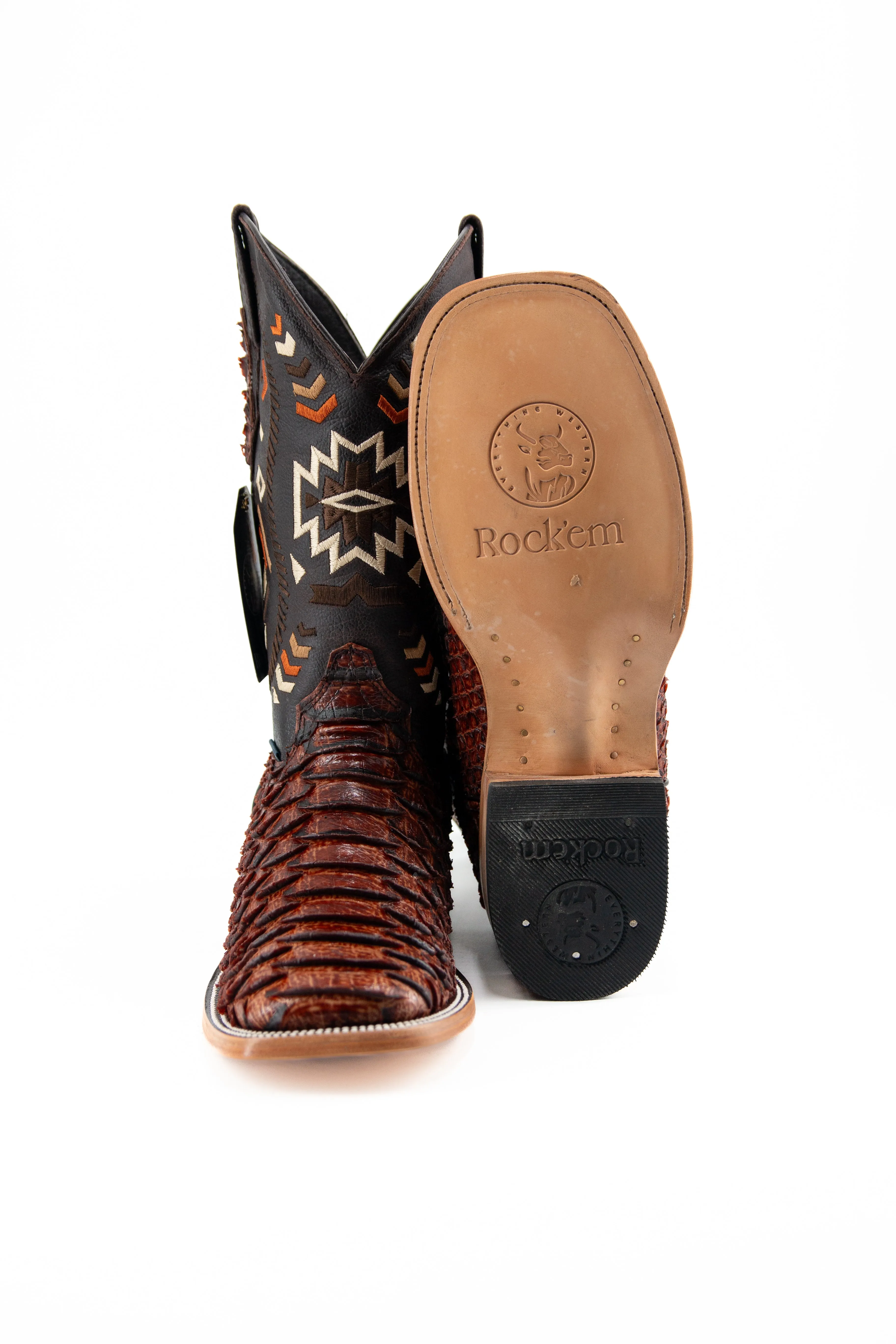 Clon Piton Mega Square Toe Cowboy Boot