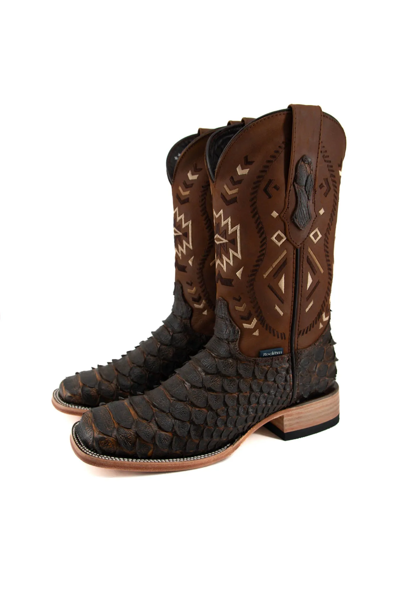 Clon Piton Mega Square Toe Cowboy Boot