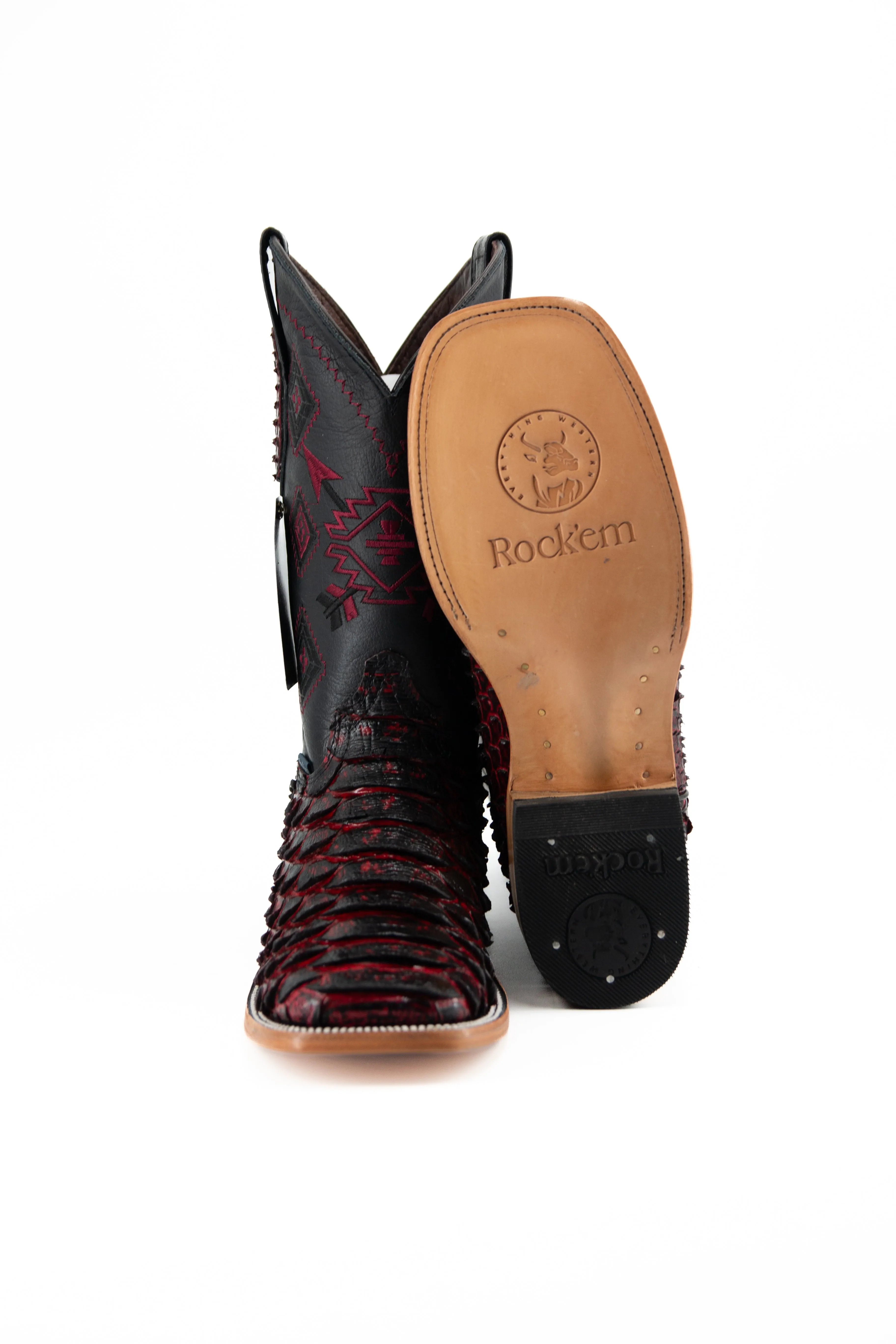 Clon Piton Mega Square Toe Cowboy Boot