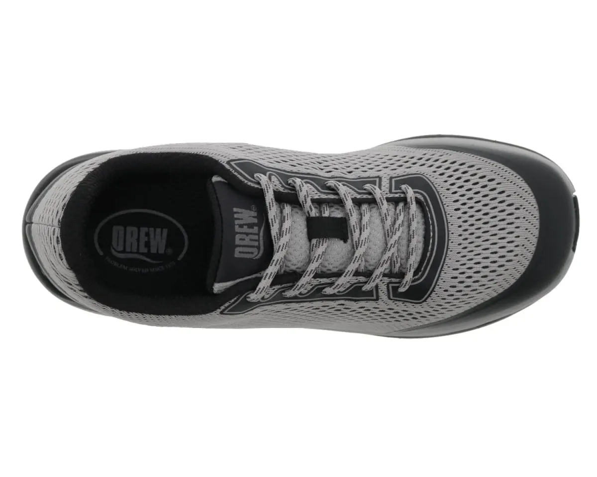 Drew Champ Men Sneakers In Grey/black Mesh Combo