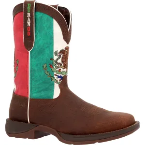 Durango Mens Rebel Western ST Sandy/Mexico Flag Leather Cowboy Boots