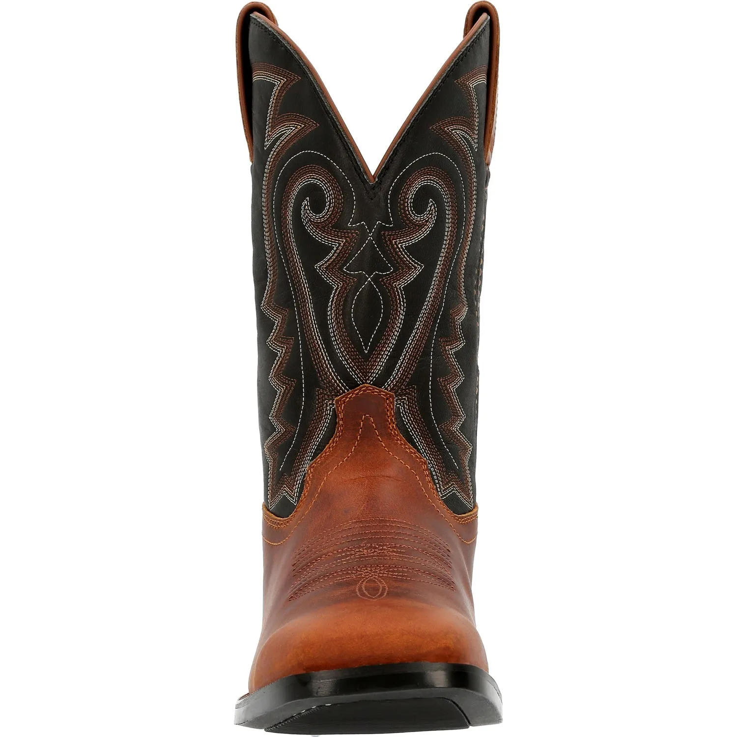 Durango Mens Westward Western Inca Brown/Black Leather Cowboy Boots