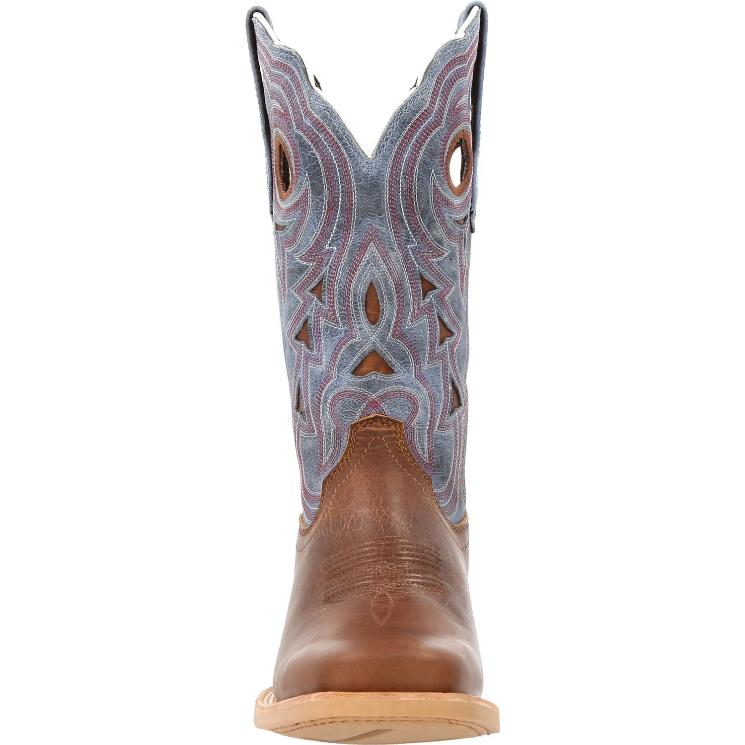 Durango Womens Lady Rebel Pro Golden/Periwinkle Leather Cowboy Boots