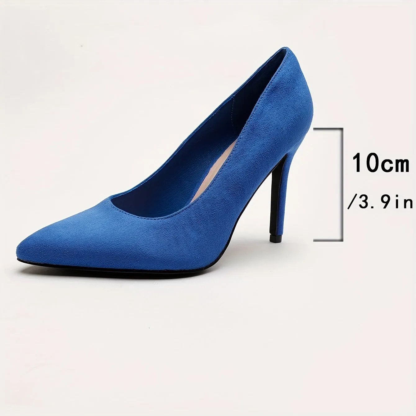 Elegance in Motion: Lightweight Solid Color Suede Stilettos