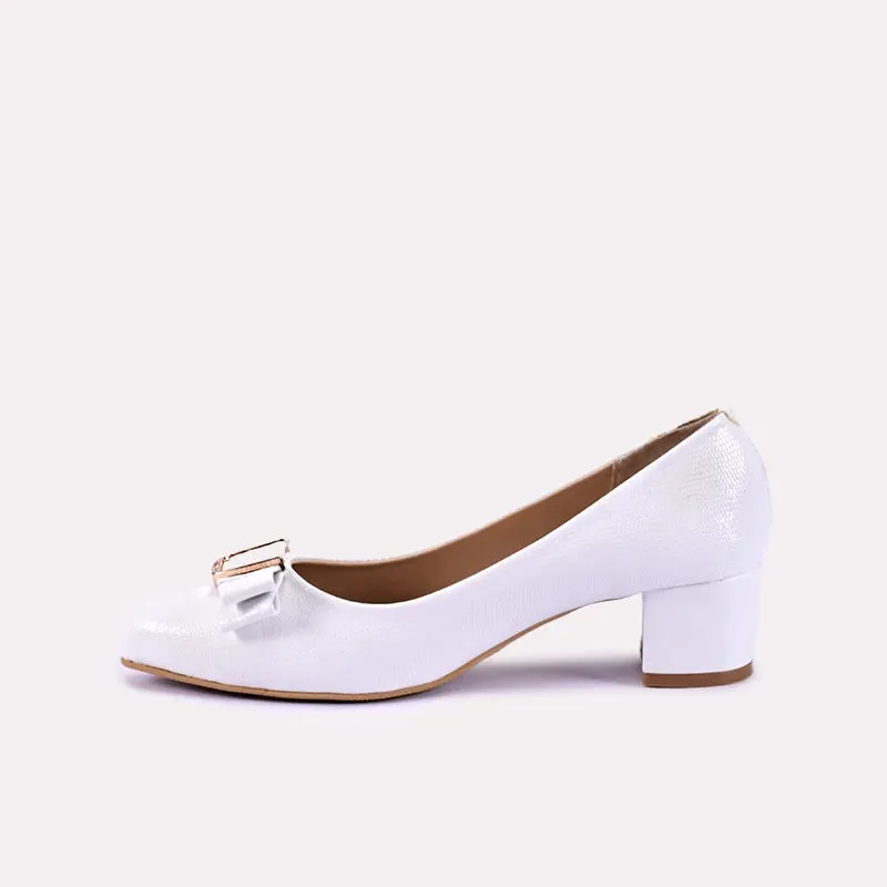 Elysia White Fancy Heel Pumps 0431122