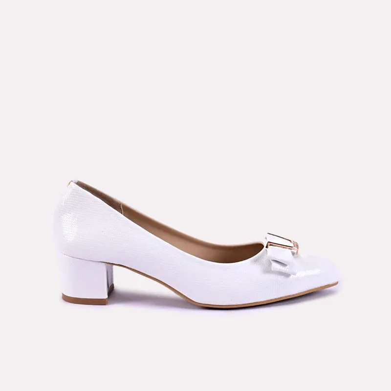 Elysia White Fancy Heel Pumps 0431122