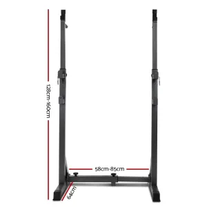 Everfit Squat Rack Pair Fitness Weight Lifting Gym Exercise Barbell