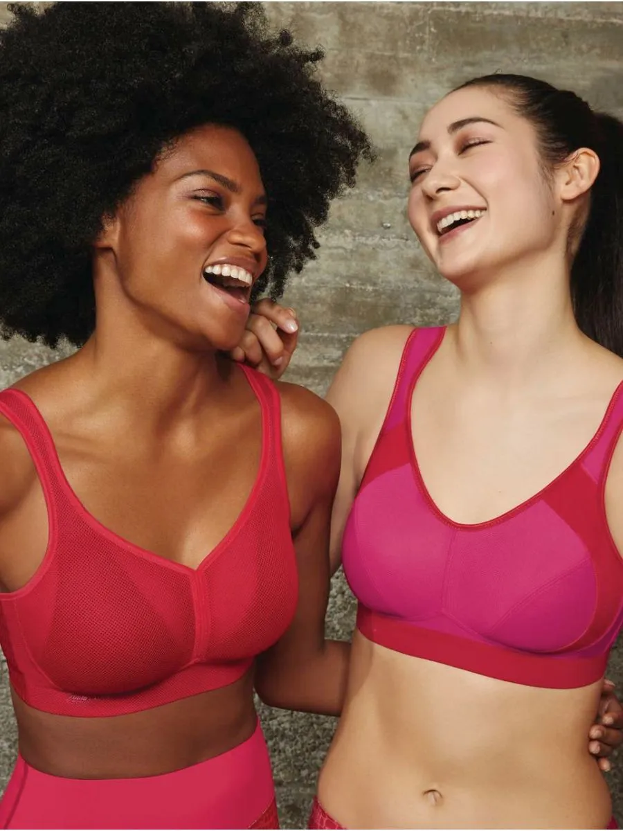 Extreme Control Sports Bra - Candy Red