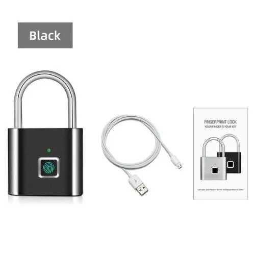 Fingerprint Smart Keyless USB Rechargeable Padlock