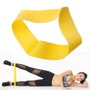 Fitness Equipments Natural Latex Rubber Ring Pulling Ring Resistance Bands Sports Yoga Strength Rubber Loops Black Yellow