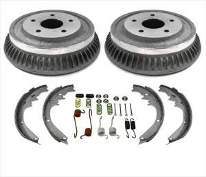 For 94-99 Dodge Ram 1500 Pick Up Brake Drums Rear Brake Shoes Brake Springs 4Pc