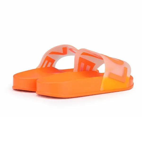 GIRLS ORANGE SLIDER SLIPPERS