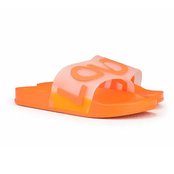 GIRLS ORANGE SLIDER SLIPPERS