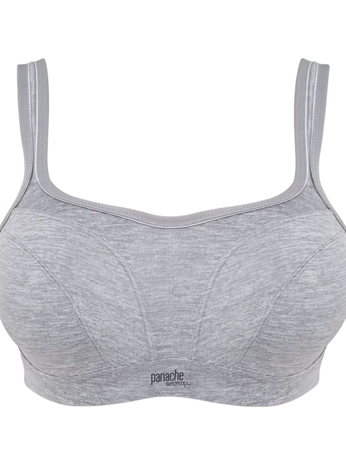 Grey Marl Wired Sports Bra