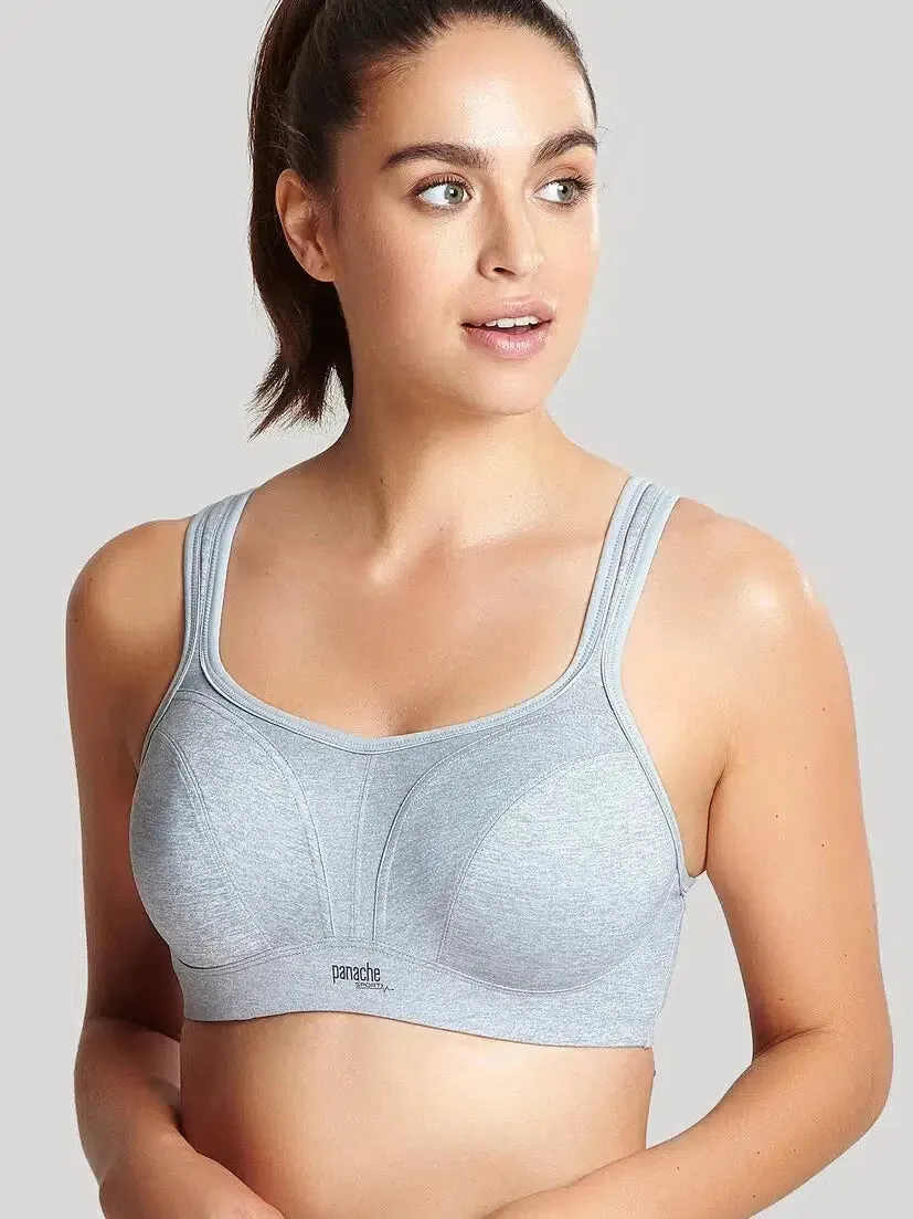 Grey Marl Wired Sports Bra