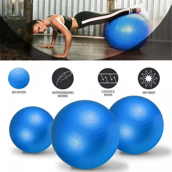 Gym Ball Fitness Ball 65cm - Blue