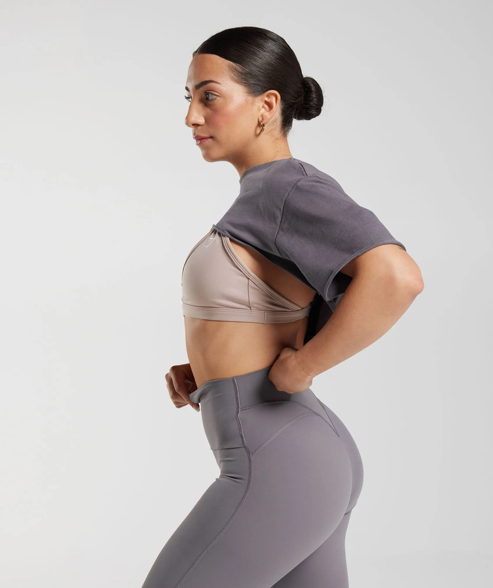 Gymshark Legacy Shrug Top - Titanium Grey