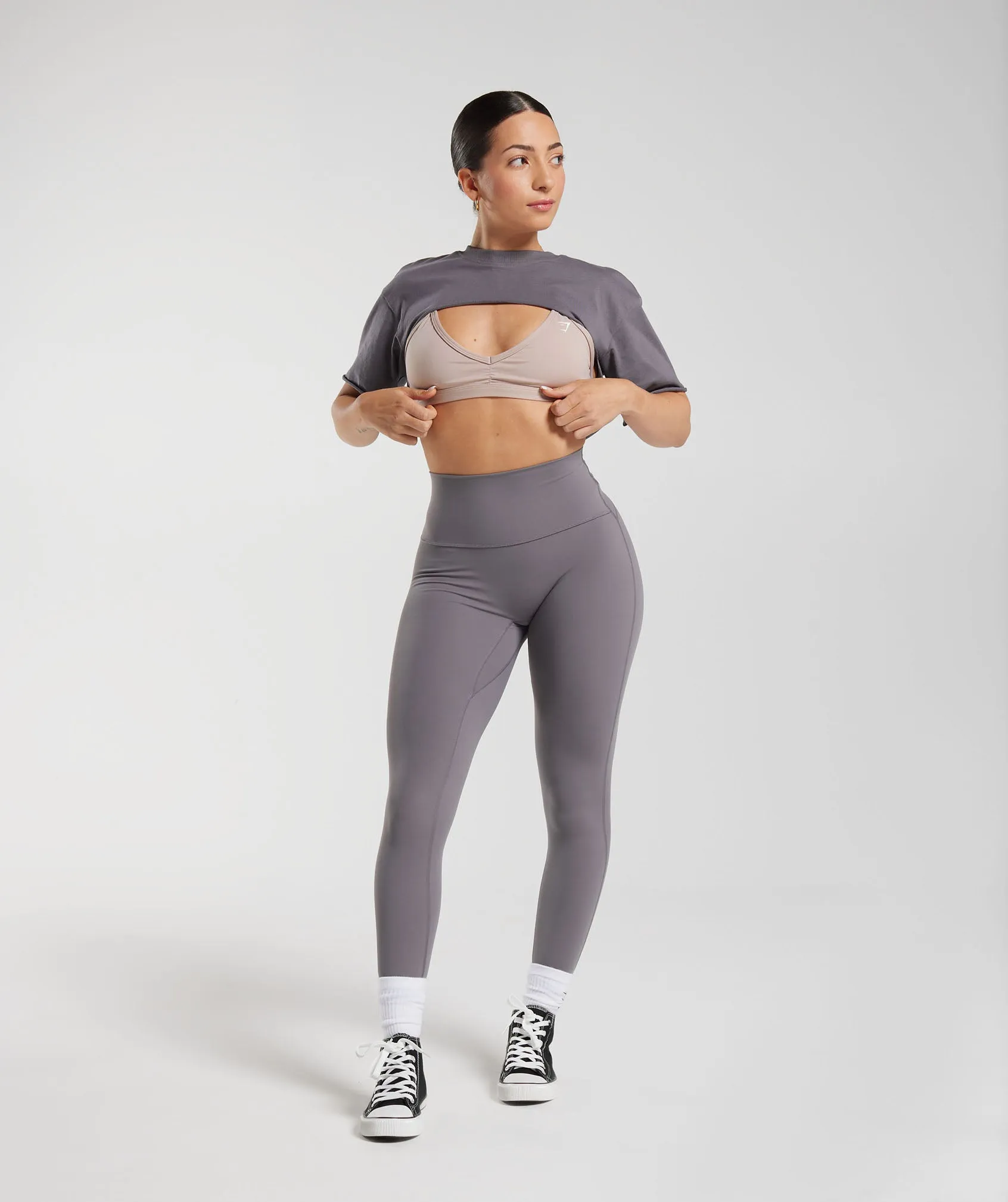 Gymshark Legacy Shrug Top - Titanium Grey