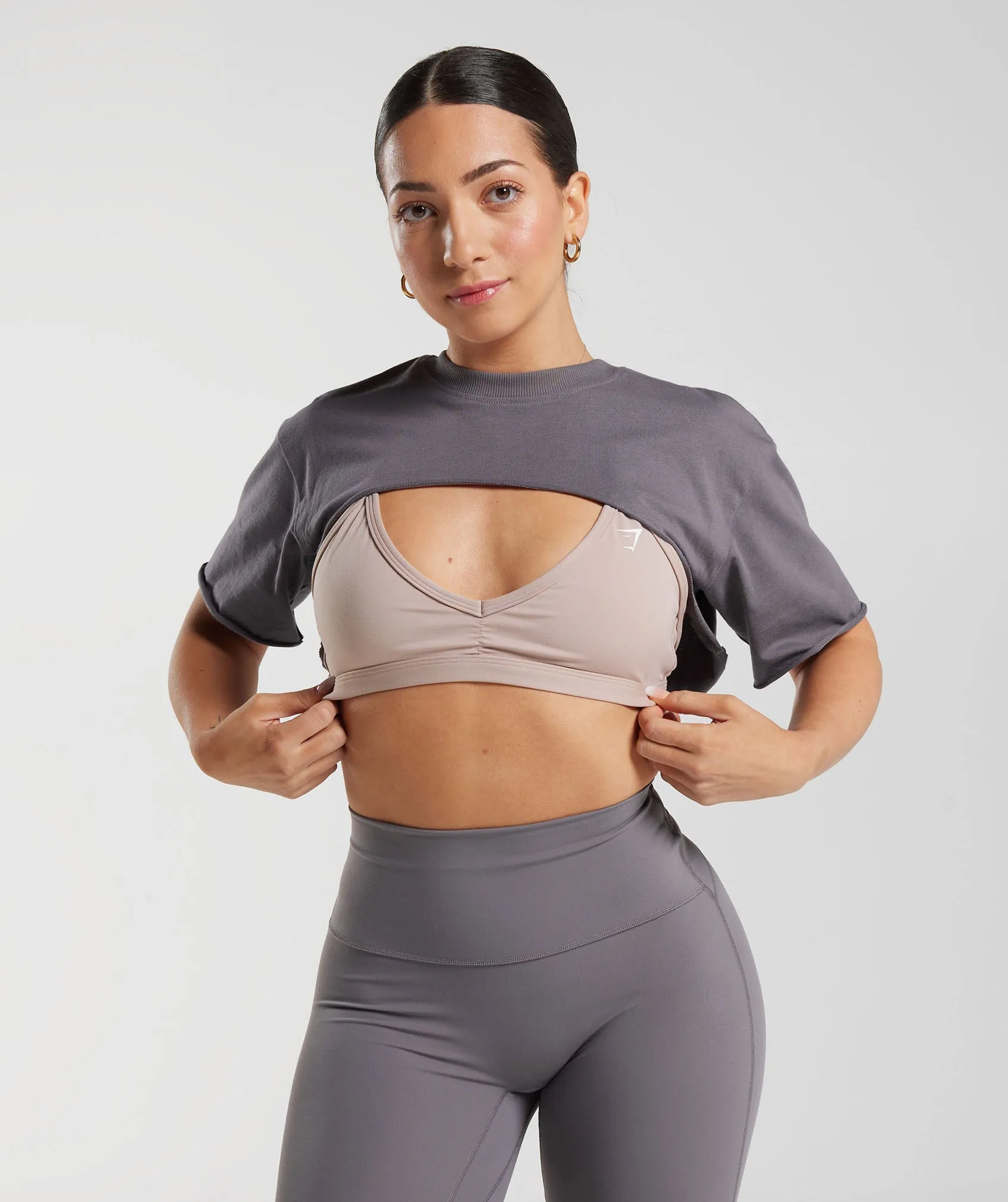 Gymshark Legacy Shrug Top - Titanium Grey