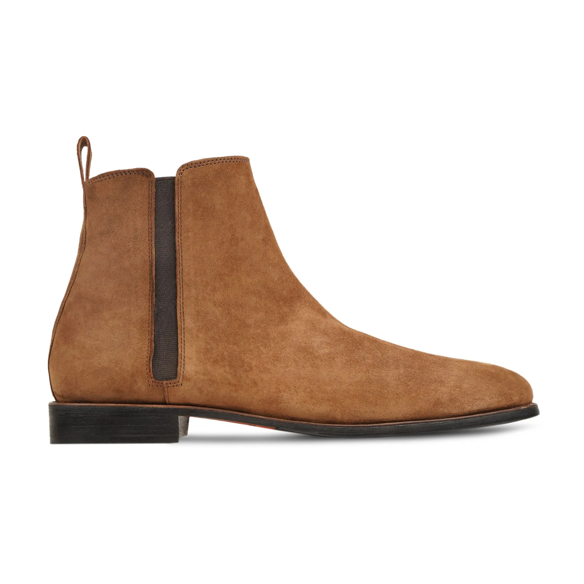 Haruna - Men's Camel Kid Suede Chelsea Boot