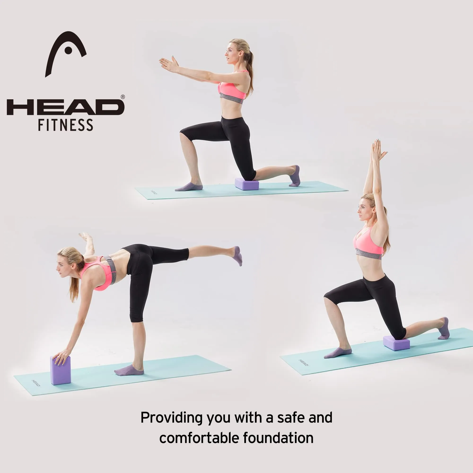 HEAD Yoga Wheel & Yoga Block | Wheel: Deep Tissue Massage | Block: High Density Foam, Moisture Proof